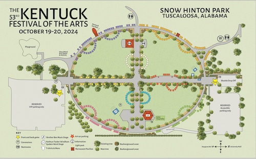 Mappa del sito Kentuck 2024